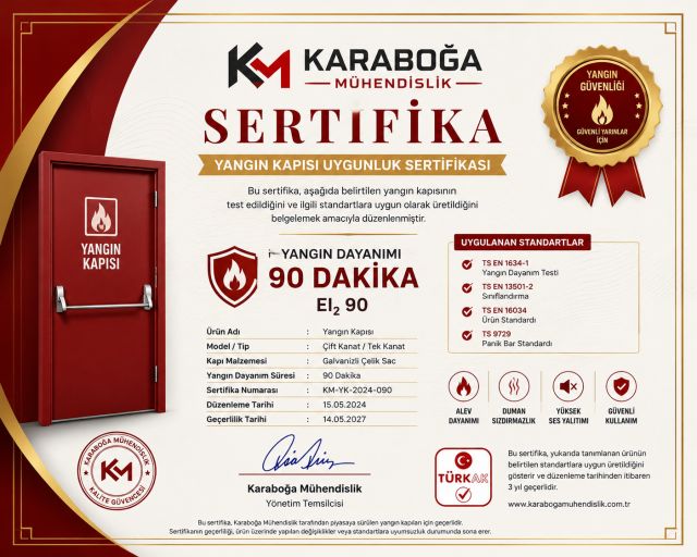 Yangın Kapısı Sertifikası Nedir? | Yönetmeliklere Uygun Güvenlik Rehberi